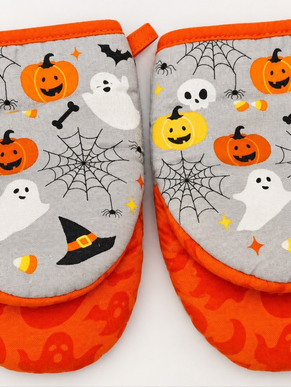 Martha Stewart Halloween Oven Mitts Set of 2 Ghost Pumpkin